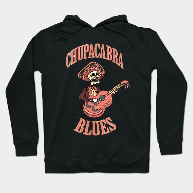 Chupacabra Blues Vintage Hoodie by CosmicAngerDesign